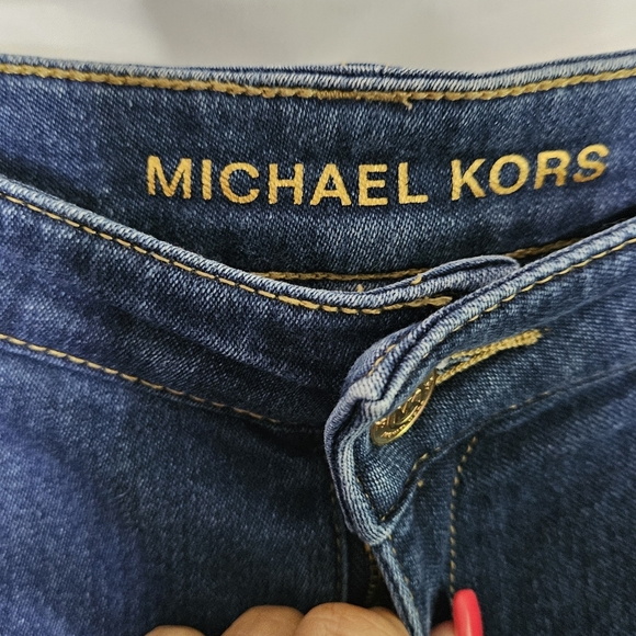 Michael Kors Dark Blue Straight Leg Jeans - Picture 2 of 3